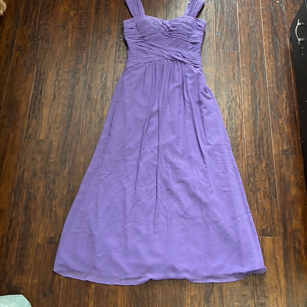 Bill levkoff lilac bridesmaid dress